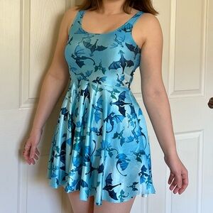 Blue Dragon Mini Dress